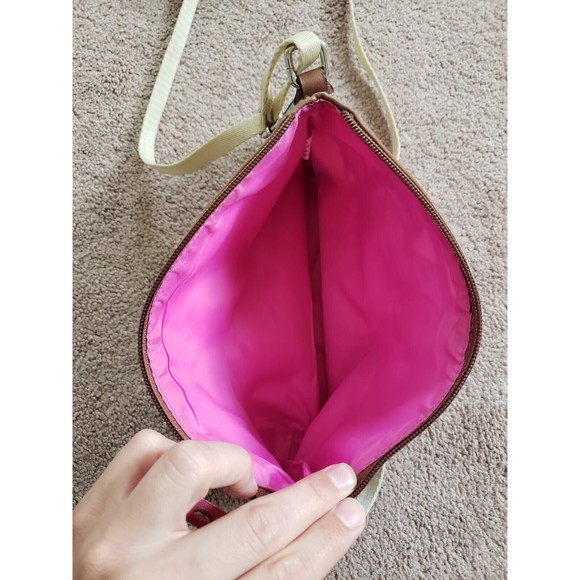 Lilly Bloom Colorful Aztec Design Lock Canvas Medium Crossbody Bag - Picture 5 of 7